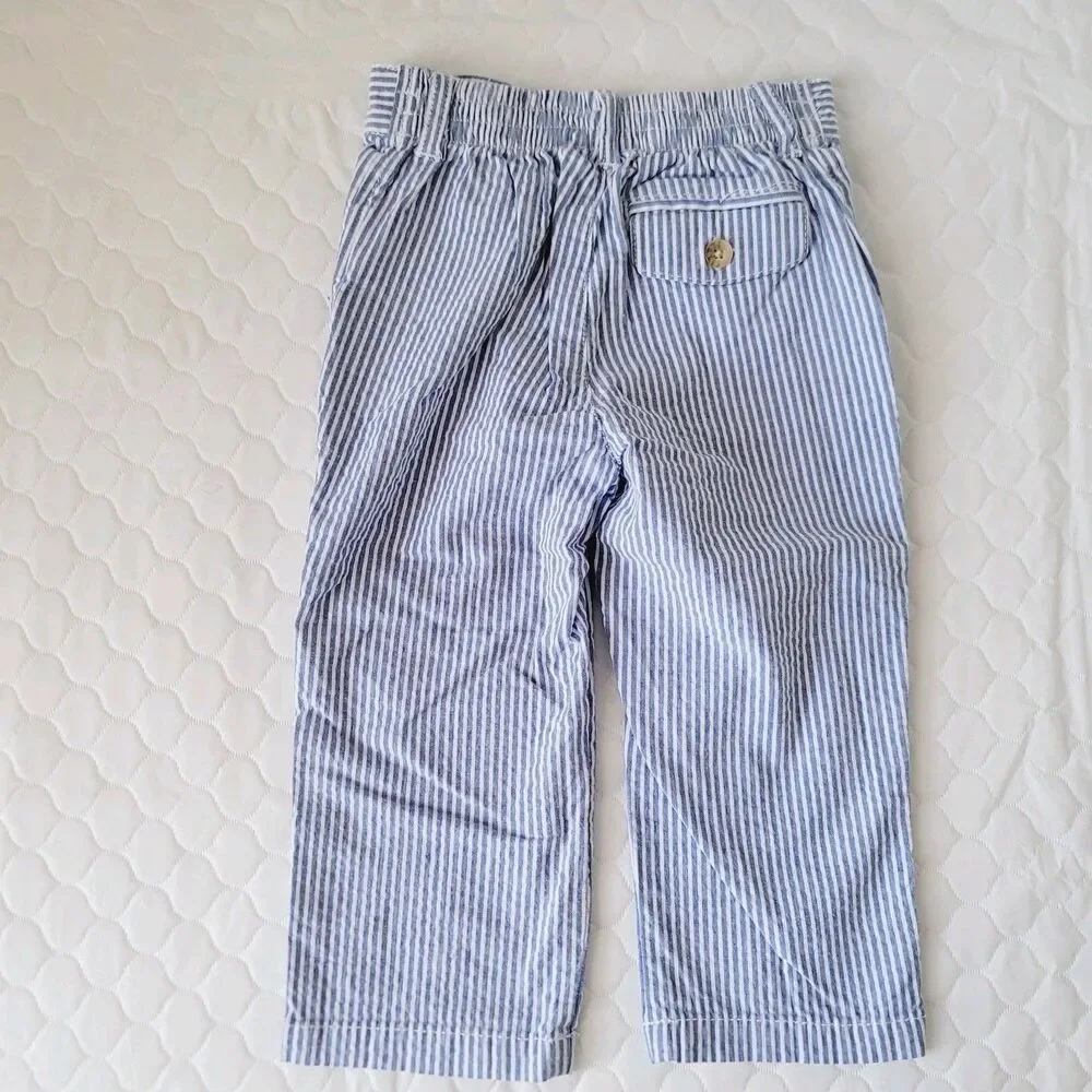 Ralph Lauren Seersucker Baby Boys Striped Pants size 18M